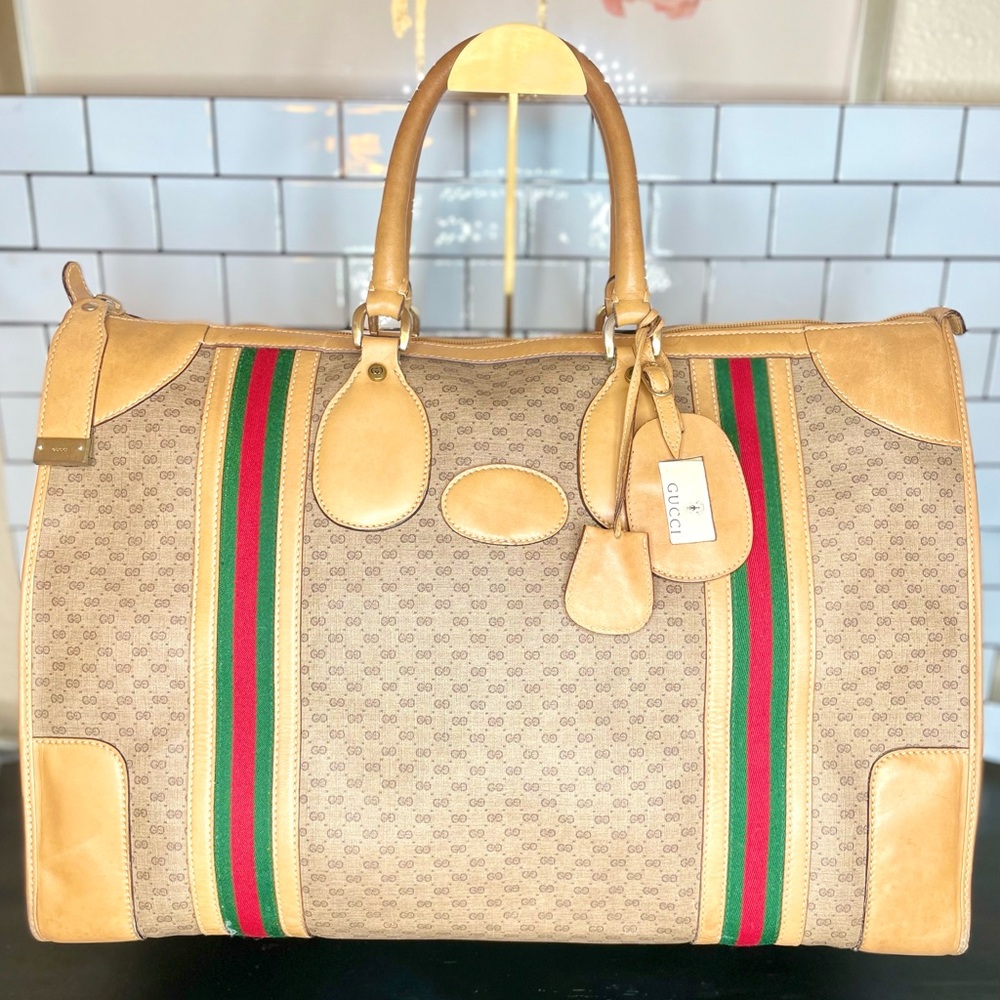 Authentic Vintage Gucci Extra Large weekender Bag